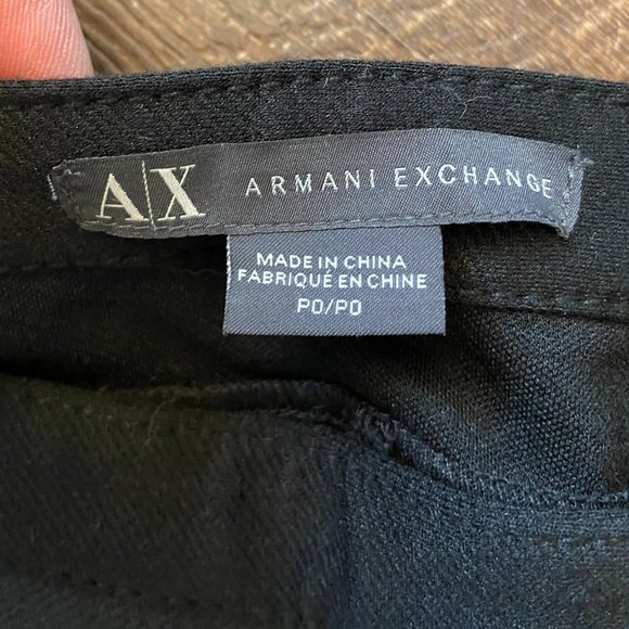 Armani Exchange Paneled Moto Leggings - Size 26 - Picture 5 of 6